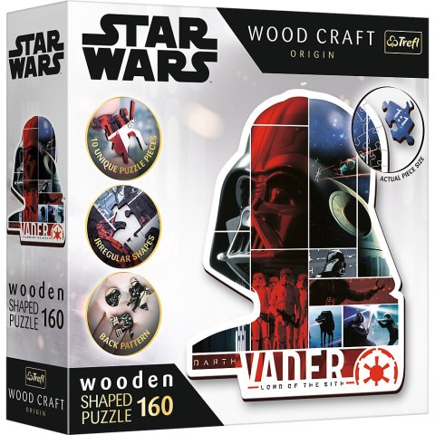 Trefl Puzzle Puzzle drewniane Star Wars 160 el. Darth Vader Trefl 20190 Trefl Puzzle Puzzle drewniane Star Wars 160 el. Darth Vader Trefl 20190