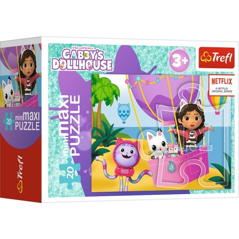 Trefl Puzzle Puzzle - ''miniMaxi" - Kolorowy dzień Gabby / Trefl 56041 Trefl Puzzle Puzzle - ''miniMaxi" - Kolorowy dzień Gabby / Trefl 56041