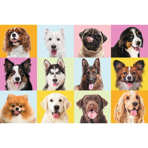 Trefl Puzzle Puzzles - "60" - Słodkie psiaki / Trefl 17374 Trefl Puzzle Puzzles - "60" - Słodkie psiaki / Trefl 17374