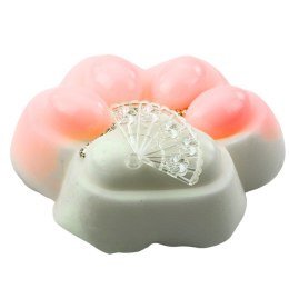 LEAN TOYS Gniotek Kocia Łapka Antystresowa Sensoryczna Squishy Ozdoby Biała