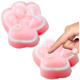 LEAN TOYS Gniotek Kocia Łapka Antystresowa Sensoryczna Squishy Ozdoby Różowa