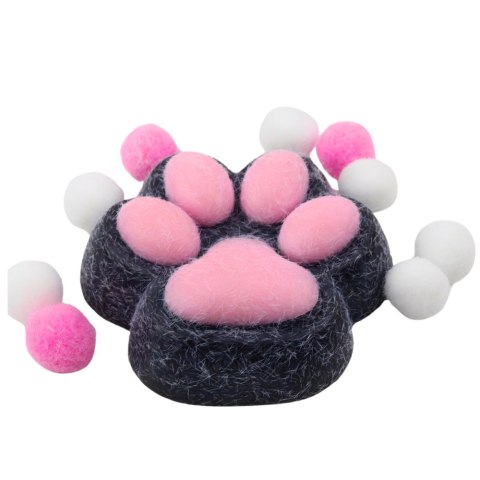 LEAN TOYS Gniotek Kocia Łapka Zabawka Antystresowa Sensoryczna Sierść Squishy Czarna LEAN TOYS Gniotek Kocia Łapka Zabawka Antystresowa Sensoryczna Sierść Squishy Czarna