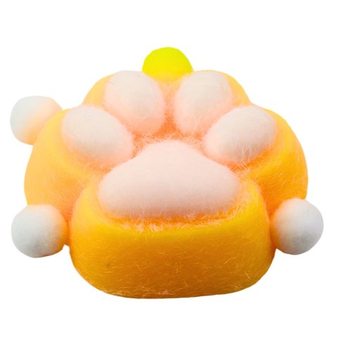 LEAN TOYS Gniotek Kocia Łapka Zabawka Antystresowa Sensoryczna Sierść Squishy Żółta LEAN TOYS Gniotek Kocia Łapka Zabawka Antystresowa Sensoryczna Sierść Squishy Żółta