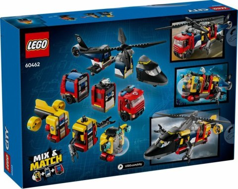 LEGO LEGO 60462 CITY Zestaw z helikopterem, wozem strażackim i łodzią podwodną LEGO LEGO 60462 CITY Zestaw z helikopterem, wozem strażackim i łodzią podwodną