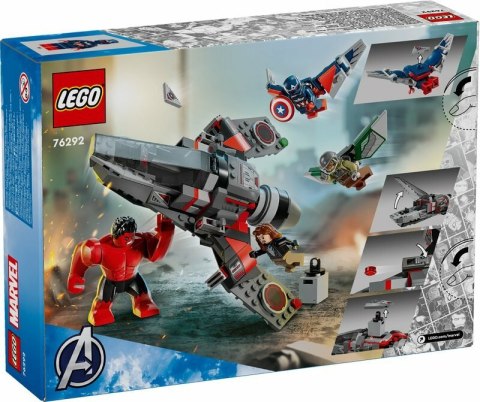 LEGO LEGO 76292 SUPER HEROES Kapitan Ameryka kontra Czerwony Hulk - bitwa LEGO LEGO 76292 SUPER HEROES Kapitan Ameryka kontra Czerwony Hulk - bitwa