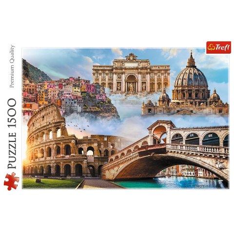 Marka niezdefiniowana Puzzle 1500 - Ulubione miejsca: Włochy Trefl 26203 Marka niezdefiniowana Puzzle 1500 - Ulubione miejsca: Włochy Trefl 26203