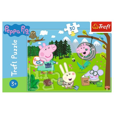 Marka niezdefiniowana Puzzle - 30 - Leśna wyprawa - Peppa Pig Trefl 18245 Marka niezdefiniowana Puzzle - 30 - Leśna wyprawa - Peppa Pig Trefl 18245