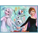 Marka niezdefiniowana Puzzle - 4w1 (12, 15, 20, 24) - Niezwykły świat Frozen - Trefl 34381