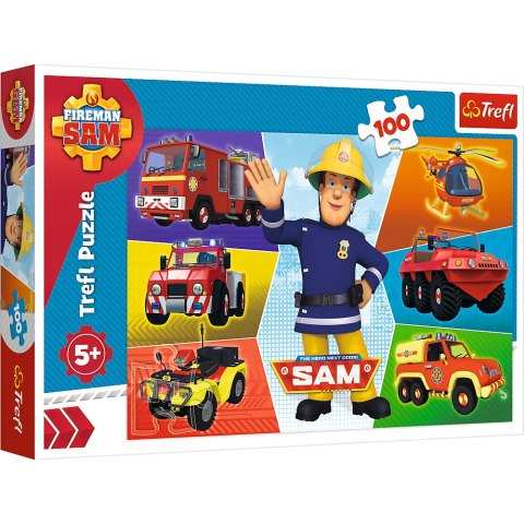 Trefl Puzzle Puzzle - 100 - Pojazdy Strażaka Sama - Prism A and D Fireman Sam 16354 Trefl Puzzle Puzzle - 100 - Pojazdy Strażaka Sama - Prism A and D Fireman Sam 16354