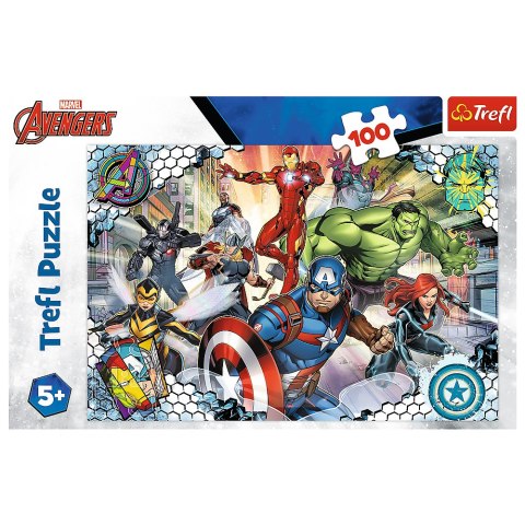 Trefl Puzzle Puzzle - 100 - Sławni Avengers - Disney Marvel The Avengers 16454 Trefl Puzzle Puzzle - 100 - Sławni Avengers - Disney Marvel The Avengers 16454