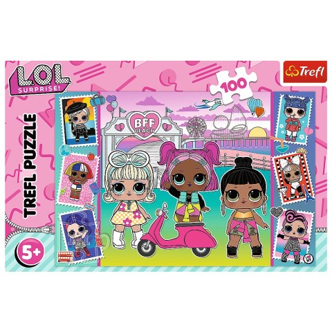 Trefl Puzzle Puzzle - "100" - Zdjęcia Laleczek LOL Trefl 16443 Trefl Puzzle Puzzle - "100" - Zdjęcia Laleczek LOL Trefl 16443