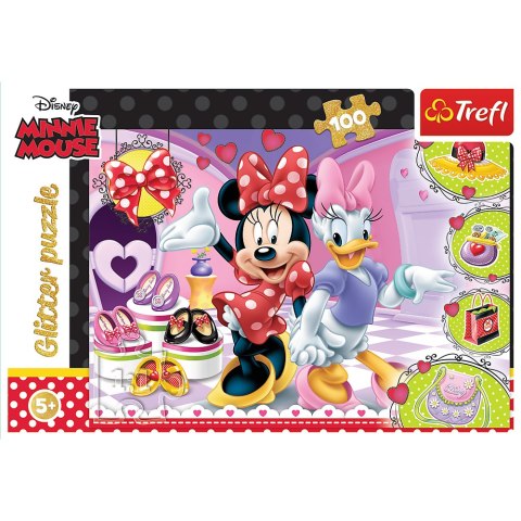 Trefl Puzzle Puzzle 100 el. Minnie i błyskotki Trefl 14820 Trefl Puzzle Puzzle 100 el. Minnie i błyskotki Trefl 14820