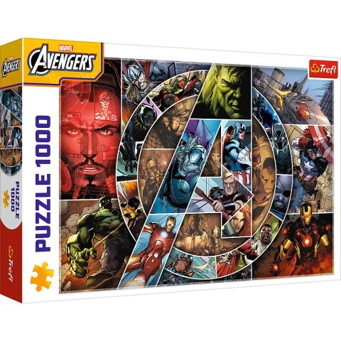 Trefl Puzzle Puzzle - 1000 - Avengers: BohaterowieFSC Mix 70% 10934 Trefl Puzzle Puzzle - 1000 - Avengers: BohaterowieFSC Mix 70% 10934