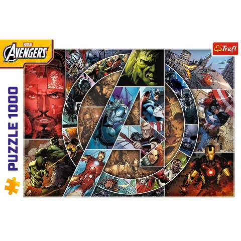 Trefl Puzzle Puzzle - 1000 - Avengers: BohaterowieFSC Mix 70% 10934 Trefl Puzzle Puzzle - 1000 - Avengers: BohaterowieFSC Mix 70% 10934