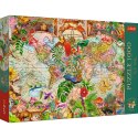 Trefl Puzzle Puzzle - 1000 Premium Plus - Tea Time: Antyczna mapa świata Trefl 12077