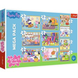 Trefl Puzzle Puzzle - 10w1 - Poznaj Świnkę Peppę / Peppa Pig 90383