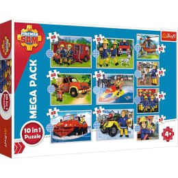 Trefl Puzzle Puzzle - 10w1 - Poznaj ekipę ratunkową Sama / Prism AandD Fireman Sam 90382