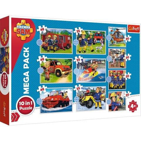 Trefl Puzzle Puzzle - 10w1 - Poznaj ekipę ratunkową Sama / Prism AandD Fireman Sam 90382 Trefl Puzzle Puzzle - 10w1 - Poznaj ekipę ratunkową Sama / Prism AandD Fireman Sam 90382