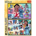 Trefl Puzzle Puzzle - 2x200 - Wesołe życie Stitcha - Disney Lilo and Stitch 13334