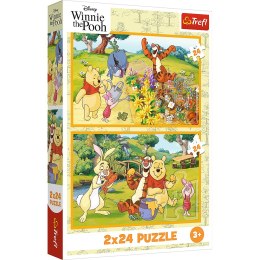 Trefl Puzzle Puzzle - 2x24 - Dzień w ogrodzie - Disney Winnie the Pooh Trefl 34436