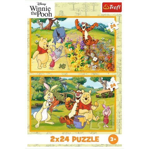 Trefl Puzzle Puzzle - 2x24 - Dzień w ogrodzie - Disney Winnie the Pooh Trefl 34436 Trefl Puzzle Puzzle - 2x24 - Dzień w ogrodzie - Disney Winnie the Pooh Trefl 34436