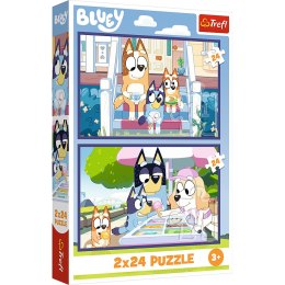 Trefl Puzzle Puzzle - 2x24 - Zabawna Bluey - BBC Bluey Trefl 34446