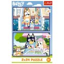 Trefl Puzzle Puzzle - 2x24 - Zabawna Bluey - BBC Bluey Trefl 34446