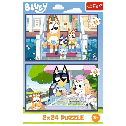 Trefl Puzzle Puzzle - 2x24 - Zabawna Bluey - BBC Bluey Trefl 34446 Trefl Puzzle Puzzle - 2x24 - Zabawna Bluey - BBC Bluey Trefl 34446