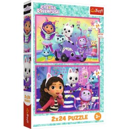 Trefl Puzzle Puzzle - 2x24 - Zabawy z Gabby - Universal Gabbys Dollhouse Trefl 34433