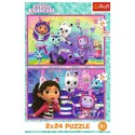 Trefl Puzzle Puzzle - 2x24 - Zabawy z Gabby - Universal Gabbys Dollhouse Trefl 34433