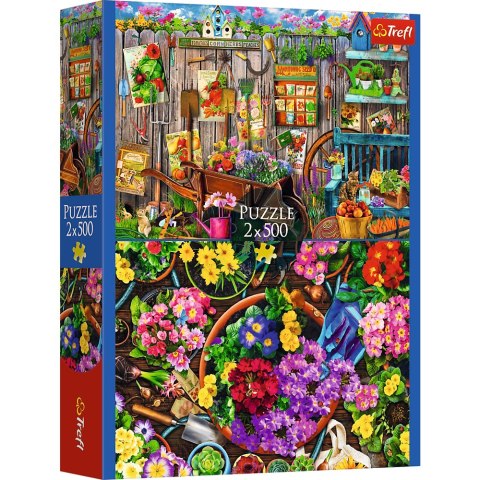 Trefl Puzzle Puzzle - 2x500 - Prace w ogrodzie FSC Mix 70% 37529 Trefl Puzzle Puzzle - 2x500 - Prace w ogrodzie FSC Mix 70% 37529