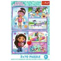 Trefl Puzzle Puzzle - 2x70 - Baw się z Gabby Trefl 34438
