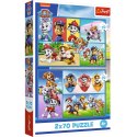 Trefl Puzzle Puzzle - 2x70 - Psi Patrol rządzi Trefl 34441