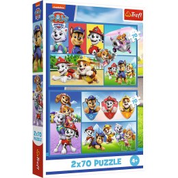 Trefl Puzzle Puzzle - 2x70 - Psi Patrol rządzi Trefl 34441