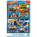 Trefl Puzzle Puzzle - 2x70 - Samochodziki - Hot Wheels Trefl 34442
