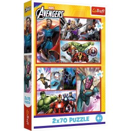 Trefl Puzzle Puzzle - 2x70 - Zostań bohaterem Trefl 34439