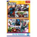 Trefl Puzzle Puzzle - 2x70 - Zostań bohaterem Trefl 34439