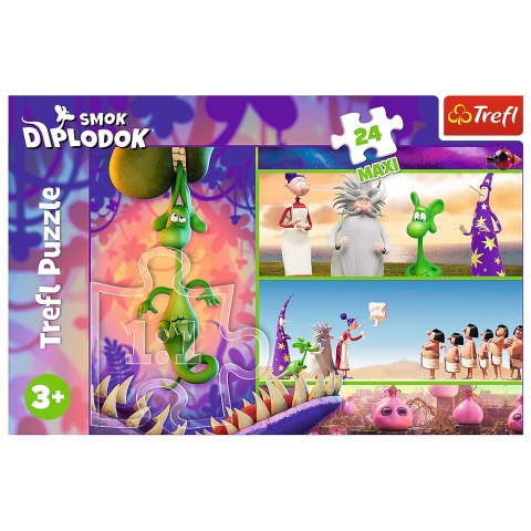 Trefl Puzzle Puzzle - 24 Maxi - Ciekawski Smok Diplodok - Human Film Smok Diplodok 14376 Trefl Puzzle Puzzle - 24 Maxi - Ciekawski Smok Diplodok - Human Film Smok Diplodok 14376