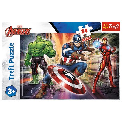 Trefl Puzzle Puzzle - "24 Maxi" - W świecie Avengersów Trefl 14321 Trefl Puzzle Puzzle - "24 Maxi" - W świecie Avengersów Trefl 14321