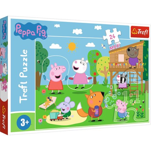 Trefl Puzzle Puzzle - 24 Maxi - Zabawy na polanie - Peppa Pig 14342 Trefl Puzzle Puzzle - 24 Maxi - Zabawy na polanie - Peppa Pig 14342