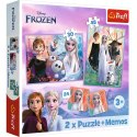 Trefl Puzzle Puzzle - 2w1+memos - Księżniczki w swojej krainie - Disney Frozen 2 trefl 93335