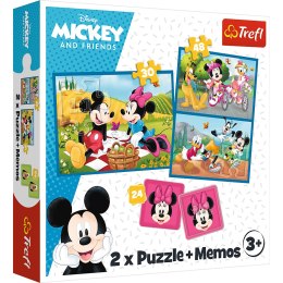 Trefl Puzzle Puzzle - 2w1 + memos - Poznaj bohaterów Disney Trefl 93344
