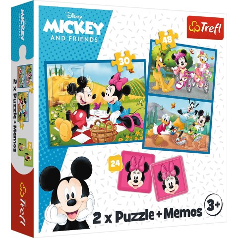 Trefl Puzzle Puzzle - 2w1 + memos - Poznaj bohaterów Disney Trefl 93344 Trefl Puzzle Puzzle - 2w1 + memos - Poznaj bohaterów Disney Trefl 93344