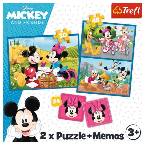 Trefl Puzzle Puzzle - 2w1 + memos - Poznaj bohaterów Disney Trefl 93344 Trefl Puzzle Puzzle - 2w1 + memos - Poznaj bohaterów Disney Trefl 93344