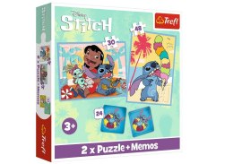 Trefl Puzzle Puzzle - 2w1+memos - Wesoły dzień Lilo and Stitch Trefl 93585