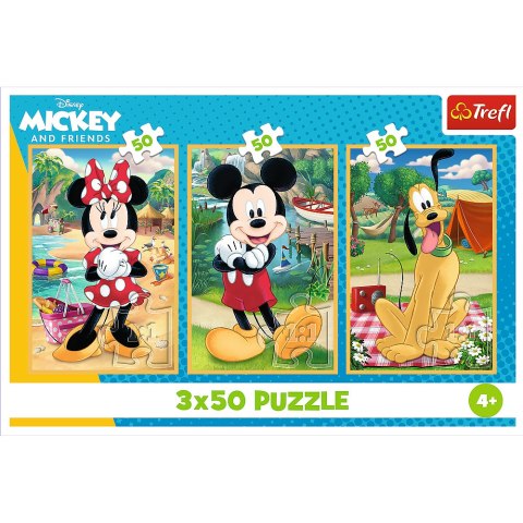 Trefl Puzzle Puzzle - 3x50 - Myszki na wakacjach Disney Trefl 34881 Trefl Puzzle Puzzle - 3x50 - Myszki na wakacjach Disney Trefl 34881