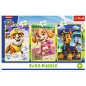 Trefl Puzzle Puzzle - 3x50 - Nasze pieski Trefl 34878