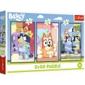 Trefl Puzzle Puzzle - 3x50 - Rodzina Bluey Trefl 34890