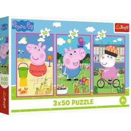 Trefl Puzzle Puzzle - 3x50 - Siła przyjaźni Świnka Peppa Trefl 34877