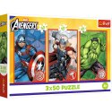 Trefl Puzzle Puzzle - 3x50 - Twój bohater / Disney Marvel The Avengers Trefl 34891